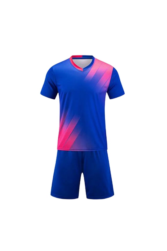 2-Piece Solid Color Soccer Uniform Set for Boys, Short Sleeve Top & Shorts, Athletic Outfits for Toddler 4-5 Years