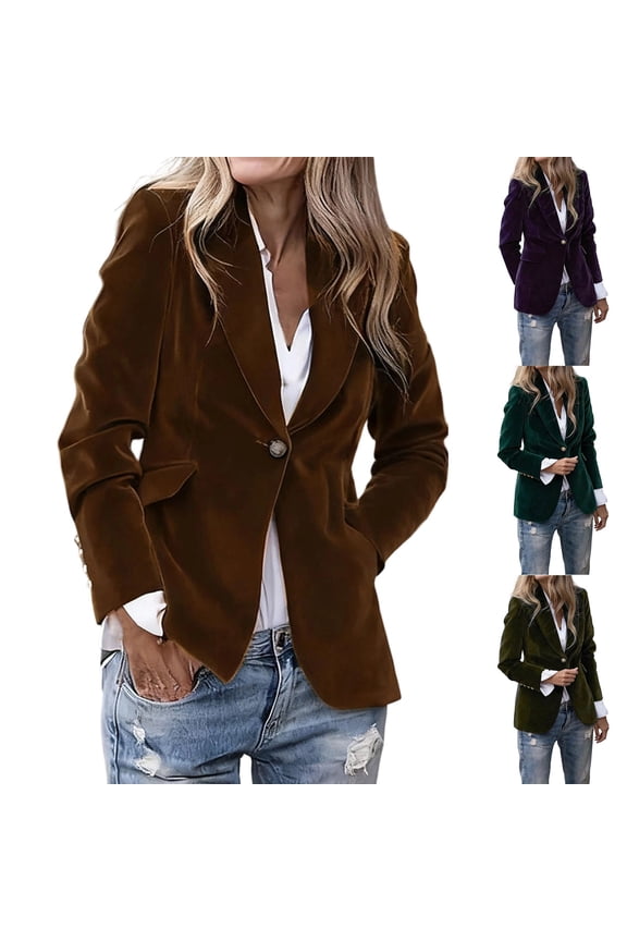 Blazers for Women, Basic Trendy Streetwear Suit Jacket Overcoat Fall Jackets Dressy Women Fall Clothes Early Fall Fashion