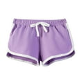 thumbnail image 1 of Lovzfmll Boys & Girls Solid Color Athletic Shorts, Casual Running & Gym Shorts for Summer, Elastic Waist for Kids 7-8 Years, 1 of 9