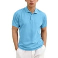 thumbnail image 1 of Lovzfmll Boys' Quick-Dry V-Neck Tee, Solid Color Sport Top for School, Button Down Collar Relaxed Fit for Toddler 3-4 Years, 1 of 9