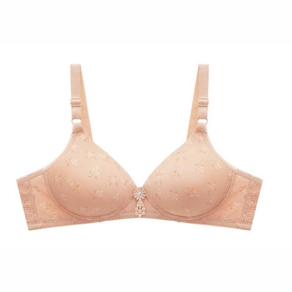 Lovzfmll Bras for Women! Bras for Women Wirefree - Wireless Bra, Everyday Bras, Bras for Women No Underwire Pale Beige M