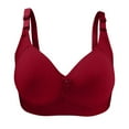 thumbnail image 1 of Lovzfmll Bras for Women! Bras for Women Wirefree - Wireless Bra, Everyday Bras, Bras for Women No Underwire Wine XL, 1 of 3