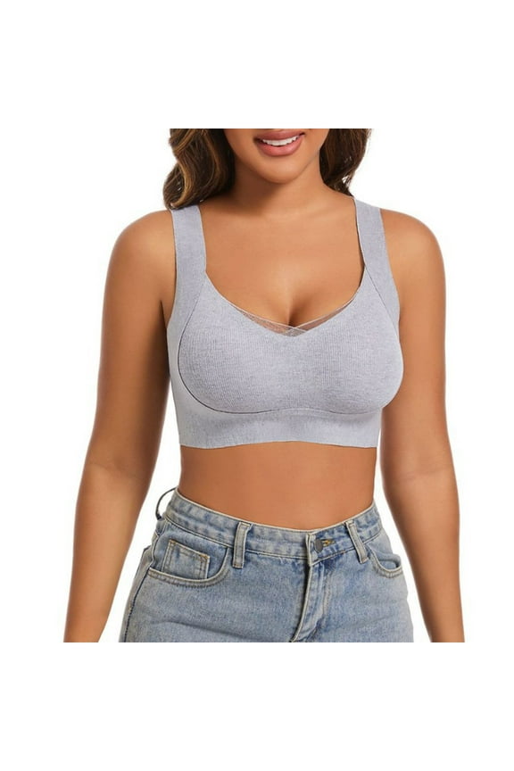 Bras for Women, Everyday Push-Up Comfort Bra, Standard Straps Push-Up Pull-On Stretchable Back Support Bra