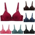 thumbnail image 1 of Lovzfmll Bras for Women, Everyday Push-Up Comfort Underwire Bra, Standard Straps Push-Up Pull-On Stretchable Support Bra, 1 of 9