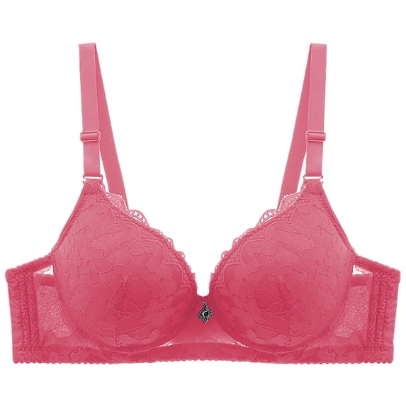 Lovzfmll Bras for Women, Everyday Push-Up Comfort Underwire Bra, Standard Straps Push-Up Pull-On Stretchable Support Bra