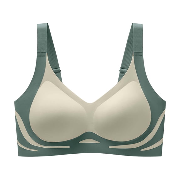 Lovzfmll Bras for Women, Everyday Seamless Comfort Bra, Standard Straps Seamless Pull-On Stretchable Adaptive Support Bra