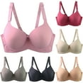 thumbnail image 1 of Lovzfmll Bras for Women, Plus Size Everyday Push-Up Underwire Bra, Standard Straps Push-Up Pull-On Stretchable Anti-Sagging CDE Cup Bra, 1 of 9
