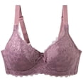 thumbnail image 1 of Lovzfmll Bras for Women, Plus Size Everyday Push-Up Underwire Bra, Standard Straps Push-Up Pull-On Stretchable Lace CDE Cup Support Bra, 1 of 4