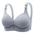 thumbnail image 1 of Lovzfmll Bras for Women, Plus Size Wireless Bralette Bra, Standard Straps Full Coverage Pull-On Stretchable Mature Thin Comfort Bra, 1 of 4
