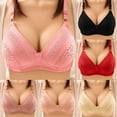 thumbnail image 1 of Lovzfmll Bras for Women, Plus Size Wireless Push-Up Bralette Bra, Standard Straps Push-Up Pull-On Stretchable Comfort Breathable Daily Bra, 1 of 8