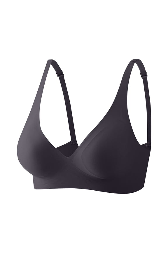 Bras for Women, Seamless Wireless Push-Up Bralette Bra, Standard Straps Pull-On Stretchable Lightweight Comfort Bra