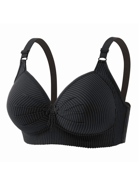 Bras for Women, Wireless Everyday Push-Up Bralette Bra, Standard Straps Pull-On Stretchable Breathable Comfort Bra