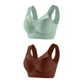 thumbnail image 1 of Lovzfmll Bras for Women, Wireless Push-Up Bralette Bra, Standard Straps Push-Up Pull-On Stretchable 2PC Lace Adjustable Bra, 1 of 2