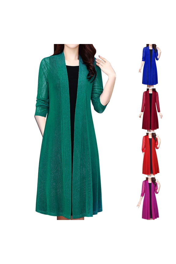 Cardigan for Women, See Through UPF Sun Protection Cover, Stretchy Open Front Shirt, Summer Fall Clothing