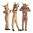 thumbnail image 1 of Lovzfmll Christmas Toddlers Deer Animal Jumpsuit, Footed Onesie Bodysuit, Soft All-in-One Loungewear Winter Pajamas, Cute Stage Performance Costume for 3-13 Years, 1 of 8