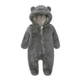 thumbnail image 1 of Lovzfmll Cozy Fleece Footed Pajamas, Animal Onesie Jumpsuit, Warm Winter Sleepwear, Long Sleeve Full-Zip for Toddler Kids, Party Outfit Fun Loungewear for 6-9 Months, 1 of 8