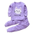thumbnail image 1 of Lovzfmll Dino Print Long Pants Pajama Set for Boys, Long Sleeve Round Neck Top & Jogger Pants, Sleepwear Outfits for Kids 4-5 Years, 1 of 9