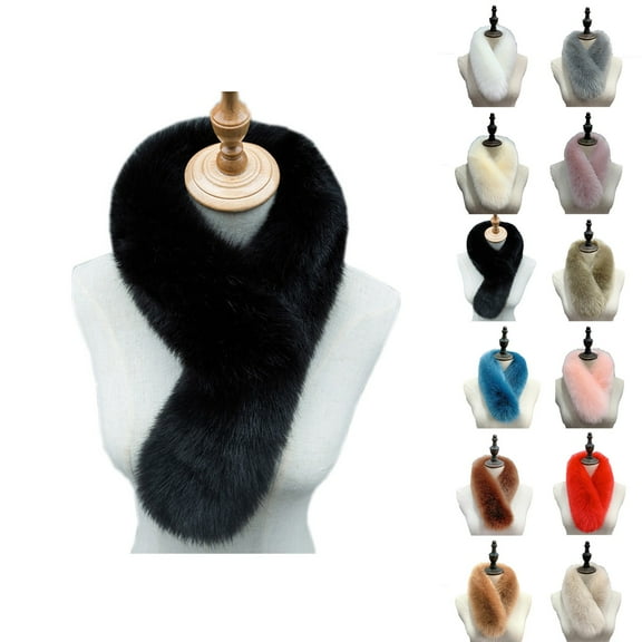 Lovzfmll Fake Faux Fur Scarf for Women, Wrap Collar Shawl Shrug, Soft Winter Warm Wrap Cape for Bridal Wedding Party