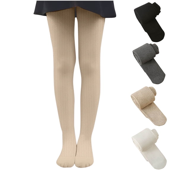 Lovzfmll Girls Tights, Winter Warm Thin Fleece Lined Thermal Leggings Cold Weather Tights School Casual Wear for Kids 3-12 Years