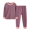 thumbnail image 1 of Lovzfmll Jogger Lounge Set, Long Sleeve Round Neck Top & Jogger Pants for Boys & Girls, Casual Sleepwear Outfits for Teen 12-13 Years, 1 of 8