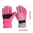 thumbnail image 1 of Lovzfmll Kids' Ski Gloves for Boys and Girls, Winter Outdoor Snow Mittens, Riding Gloves with Fleece Lining and Non-Slip Palm for Age 5-9 Years, Pink, 1 of 7