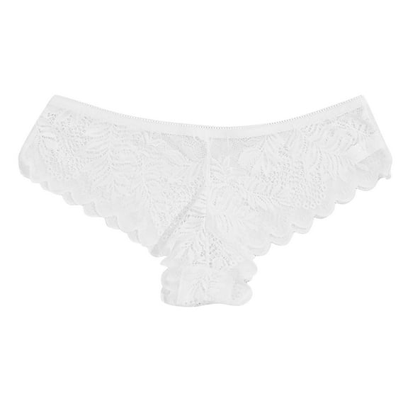 Lovzfmll Lingerie for Women, Low Waisted Lace Thong, Solid Color Comfort Tummy Control Underwear