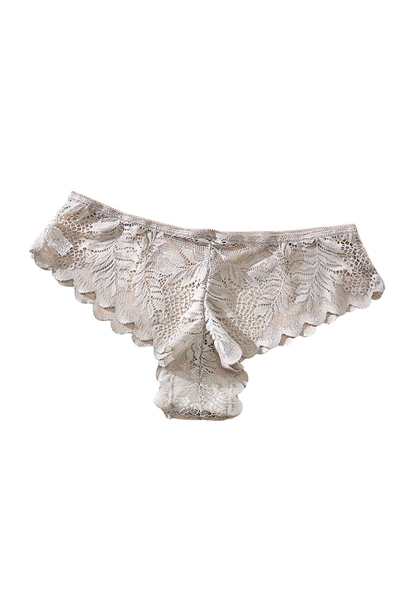Lingerie for Women, Low Waisted Lace Thong, Solid Color Comfort Tummy Control Underwear