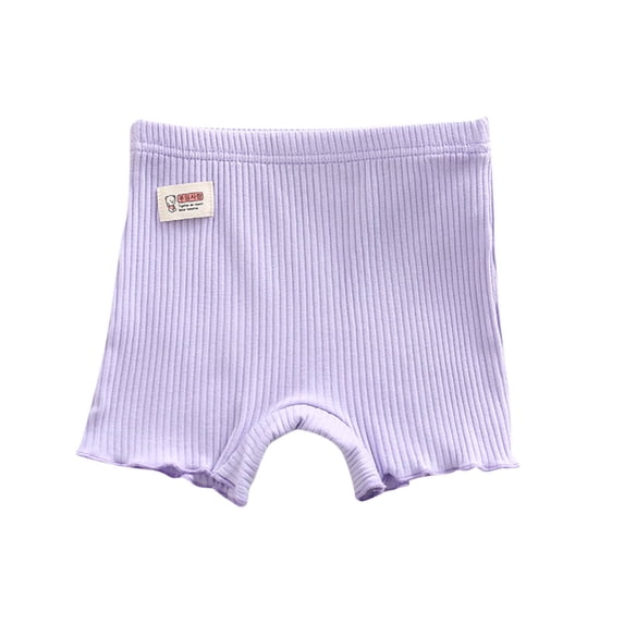Lovzfmll Little Girl's Shorts, Ribbed Anti-Chafe Safety Undershorts, Summer Layering Outfits for 5-6 Years