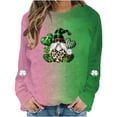 thumbnail image 1 of Lovzfmll Long Sleeve Shirts for Women, St. Patrick's Day Tops Pullover, Loose Fit Going Out Fall Blouse Casual Dressy, 1 of 5