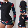 thumbnail image 1 of Lovzfmll Long Sleeve Swim Tops for Women, Printed Rash Guard Tops, UV Protection Surf Shirts for Beach, 1 of 8