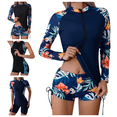 thumbnail image 1 of Lovzfmll Long Sleeve Swimwear for Women, Printed Rash Guard Surf Suits, UV Protection One and Two Piece, 1 of 7