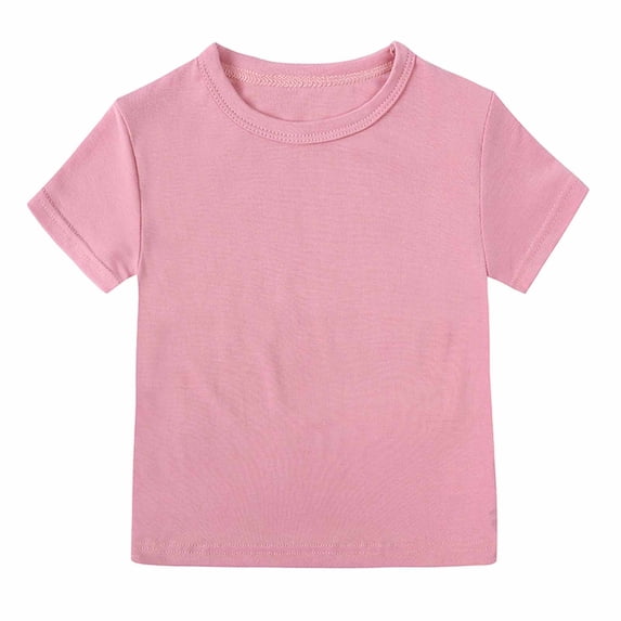 Lovzfmll Loose Fit Solid Color Tee for Boys & Girls, Casual Relaxed Play Top, Everyday Comfort Street Style Shirt for Toddler 2-3 Years