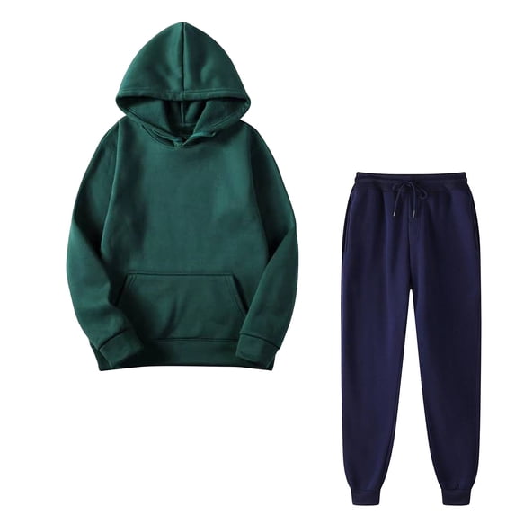 Lovzfmll Lounge Sets for Women, 2 Piece Hooded Sweatshirt and Jogger Pants Set, Casual Long Sleeve Outfits Matching Sets