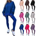 thumbnail image 1 of Lovzfmll Women's Lounge Set, 2-Piece Loose Sweatshirt & Tight Pants, Sleepwear Loungewear for Fall Winter, 1 of 8