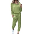 thumbnail image 1 of Lovzfmll Women's Lounge Set, 2-Piece Printed Pullover Top & Jogger Pants, Loose Fit Casual Sweatsuit Matching Outfit, 1 of 5