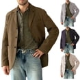 thumbnail image 1 of Lovzfmll Men's Blazer, Casual Suit Jacket, Business Formal Wear, Notch Lapel Loose Fit Outerwear, Office Suit for Men, 1 of 5