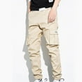 thumbnail image 1 of Lovzfmll Men's Cargo Pants, Work Trousers with Multi-Pockets, Tapered Full Length Outdoor Pants, Casual Loose Fall Clothes, 1 of 6