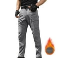 thumbnail image 1 of Lovzfmll Men's Cargo Pants with Fleece Lining, Waterproof Hiking Work Pants, Athletic Golf Pants Relaxed Fit, Quick-Dry Active Multi-Pocket Pants, 1 of 9