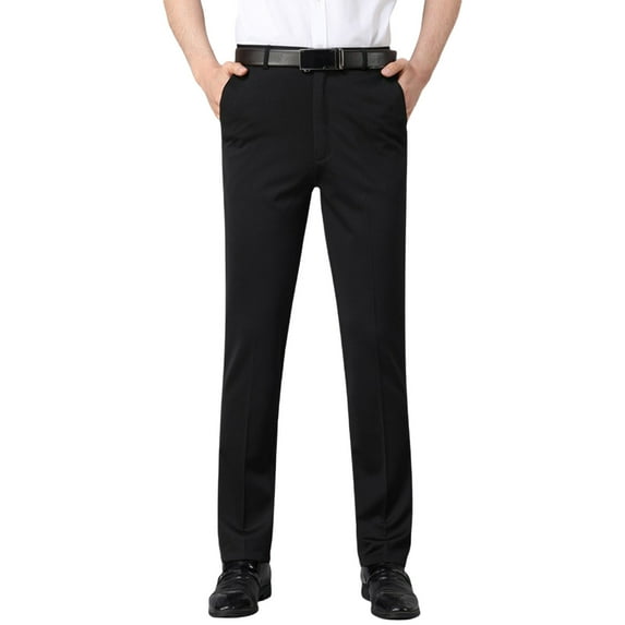 Lovzfmll Men's Dress Pants, Work Suit Trousers for Business, Relaxed Fit Full Length Dressy Golf Pants, Casual Fall Clothes