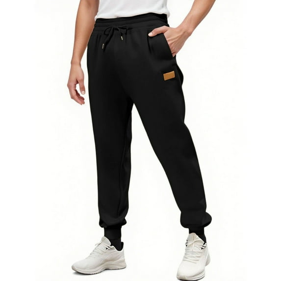 Lovzfmll Men's Sweatpants, Athletic Joggers for Men, Golf Pants Active Fit Trousers, Comfortable Solid Color Casual Sweatpants