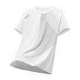 thumbnail image 1 of Lovzfmll Men's Ultra Light Summer Mesh Tee, Quick-Dry Sport Casual Crewneck, Breathable Loose Fit Active Top, 1 of 2