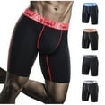 thumbnail image 1 of Lovzfmll Men's Underwear Boxers Cotton Breathable Compression Workout Shorts, Comfort Soft Athletic Boxer Briefs for Running Sports, 1 of 7