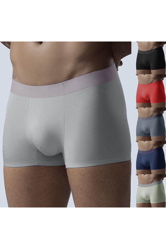 Men's Underwear Boxers Seamless Breathable Boxer Briefs,Comfort Lightweight Quick-Dry Underwear Shorts