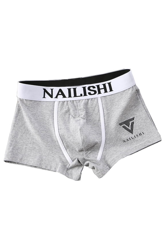 Men's Underwear Ice Silk Boxer Briefs, Breathable Mesh Panel Boxer Shorts, Lightweight Quick Dry Underwear with Comfort Fit, Summer Casual Wear