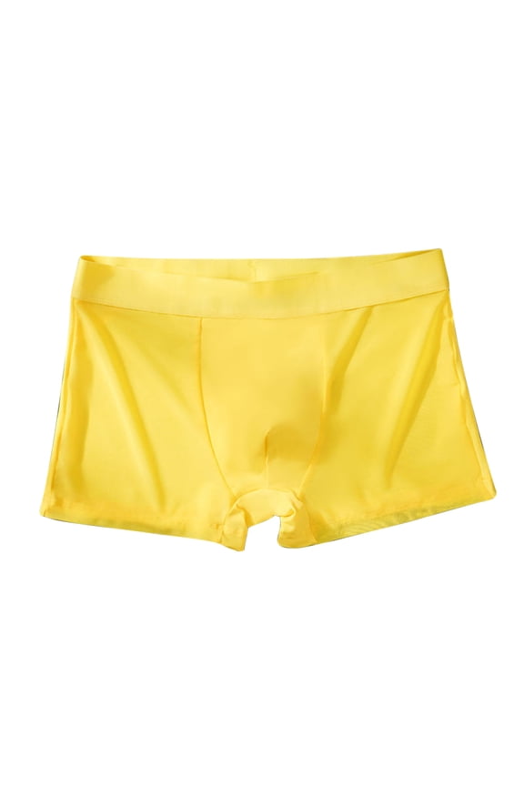 Men's Underwear Ice Silk Boxer Briefs, Seamless Breathable Business Shorts, Quick-Dry Comfort Boxer Shorts