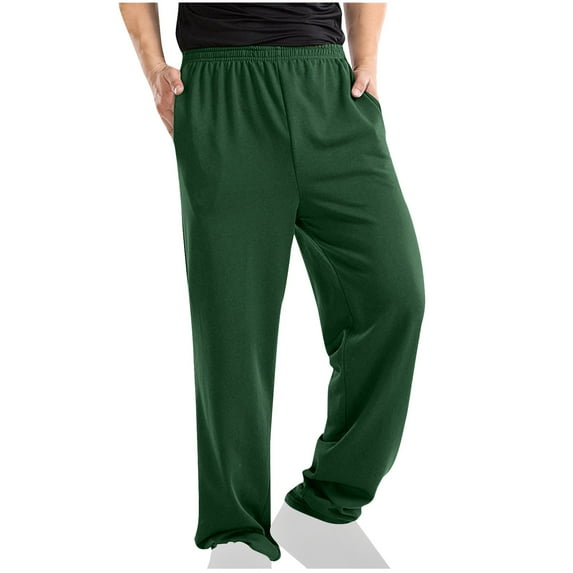 Lovzfmll Pants for Men Joggers, Men's Sweatpants with Pockets Button Athletic Pants Elastic-Waisted Solid Color Pocket Hoodie Loose Casual Tracksuit Traning Track Pants Joggers for Men Army Green S
