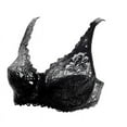 thumbnail image 1 of Lovzfmll Puls Size Blissful Benefits Comfortable Beathable Seamless Bra for Women with Soft Fashion Lightweight Printed Wire Free One-Piece Everyday Bras Underwear Black M, 1 of 4