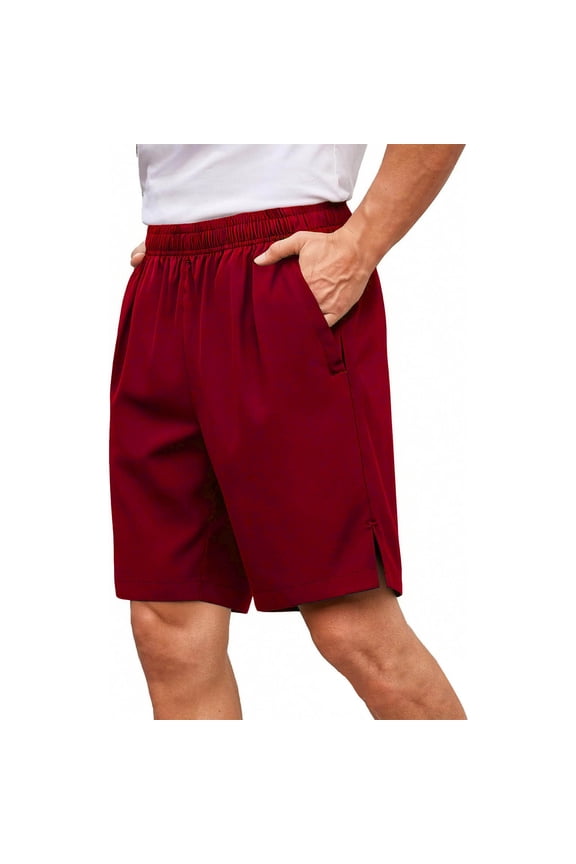 Running Shorts for Men, Outdoor Sun Protection Hiking Split Pocket Shorts, Athletic Loose Fit Shorts