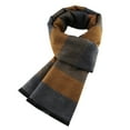 thumbnail image 1 of Lovzfmll Scarf for Men, Classic Striped Warm Thickened Cotton Winter Gift, Casual Soft Wrap Scarf for Cold Weather, 1 of 4