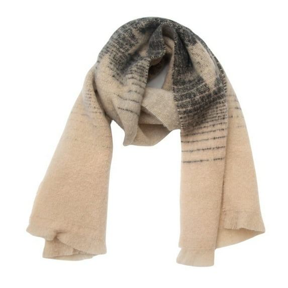 Lovzfmll Scarf for Men & Women, Star Ombre Colorful Long Shawl Wrap Thick Blanket, Warm Winter Couple Matching Scarf